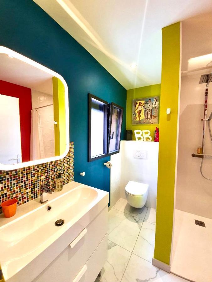 La Maison Pop Appartement Meuble Independant Avec Jardin Romans-sur-Isere Luaran gambar